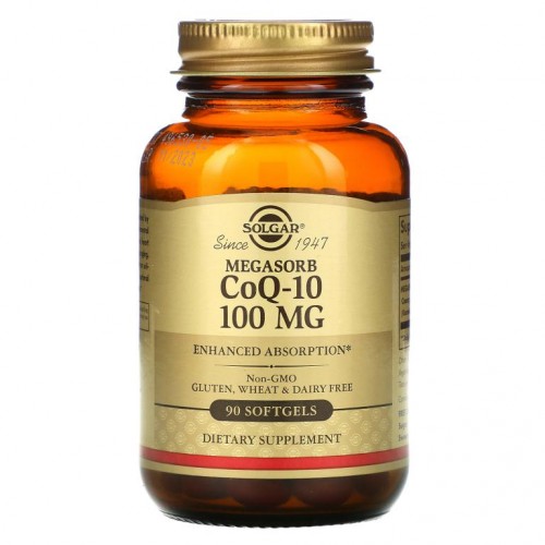 Solgar, 메가소브 CoQ-10, 100mg, 소프트젤 90정