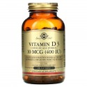 Solgar, 비타민D3, 10mcg(400IU), 소프트젤 250정