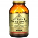 Solgar, 천연 원료 비타민E, 268mg(400IU), 소프트젤 250정