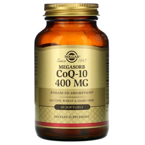 Solgar, Megasorb CoQ-10, 400 mg, 60 소프트젤
