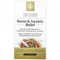 Solgar, Stress & Anxiety Relief, Ashwagandha And Saffron, 30 Tablets