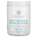 Solumeve, 유청 단백질 및 프로바이오틱 블렌드, 바닐라 향, 454g(1lb)