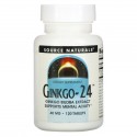 Source Naturals, 은행나무 추출물-24, 40 ㎎, 120 정