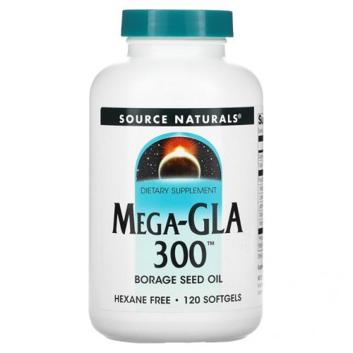 Source Naturals, 메가-GLA 300, 120 소프트겔