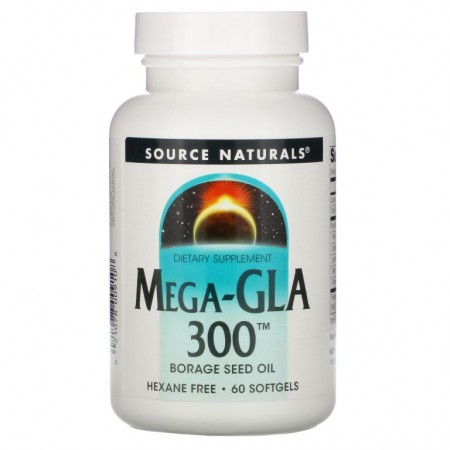 Source Naturals, 메가-GLA 300, 60 소프트젤