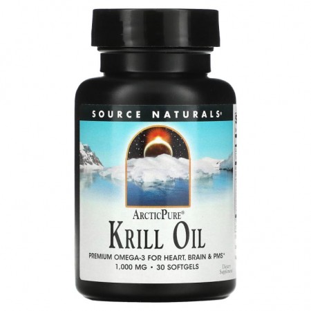 Source Naturals, 아틱퓨어, 크릴 오일, 1,000mg, 30 소프트젤