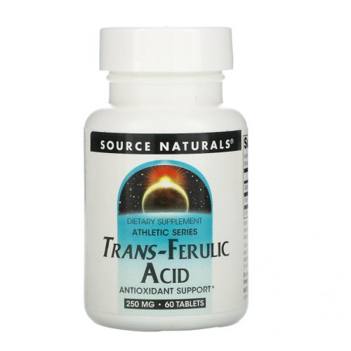 Source Naturals, 애슬레틱 시리즈, 트랜스-페룰산, 250mg, 60정