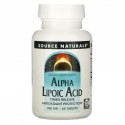Source Naturals, 알파리포산, 서방형, 300mg, 60정
