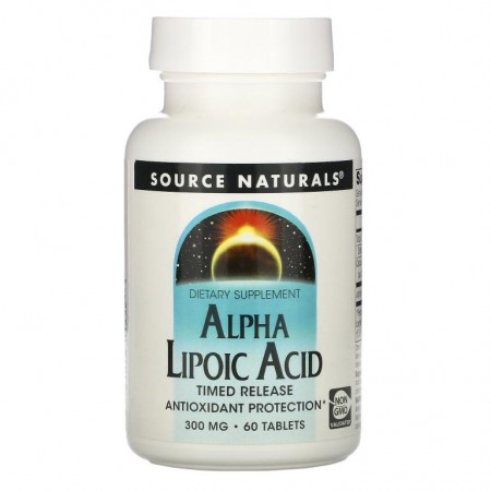 Source Naturals, 알파리포산, 서방형, 300mg, 60정