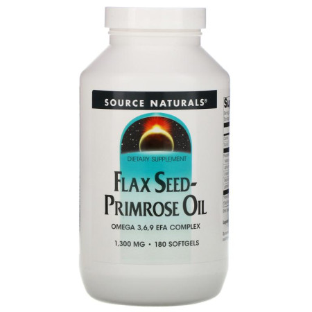 Source Naturals, 아마씨 달맞이꽃오일, 1,300mg, 소프트젤 180정