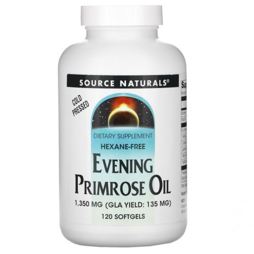 Source Naturals, 달맞이꽃 오일, 1,350mg, 소프트젤 120정
