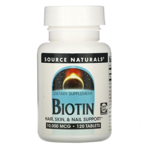 Source Naturals, 비오틴, 10,000 mcg, 120 정