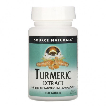 Source Naturals, 강황 추출물, 100정