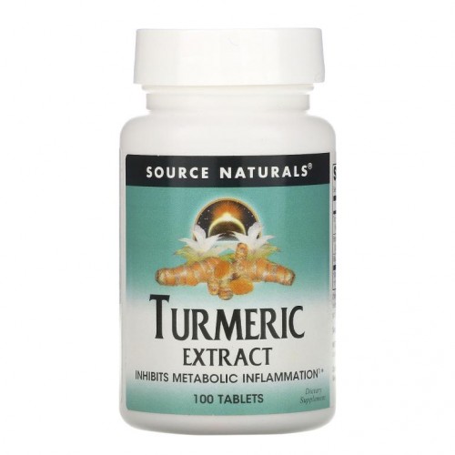 Source Naturals, 강황 추출물, 100정