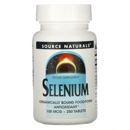 Source Naturals, 셀레늄, 100 mcg, 250정 알약