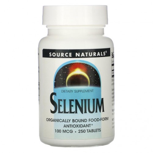 Source Naturals, 셀레늄, 100 mcg, 250정 알약