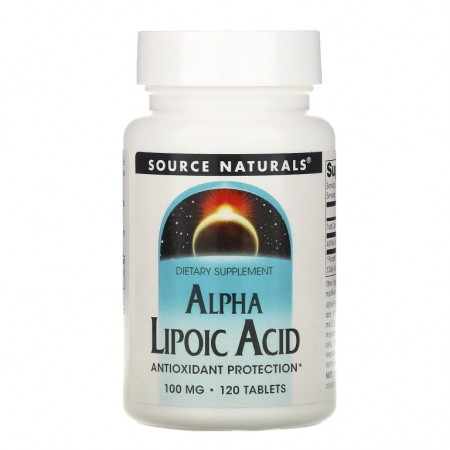 Source Naturals, 알파리포산, 100mg, 120정
