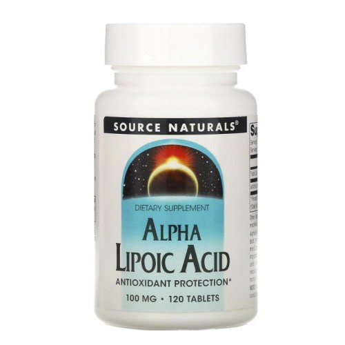 Source Naturals, 알파리포산, 100mg, 120정