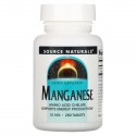 Source Naturals, 망간, 10 mg, 250 태블릿