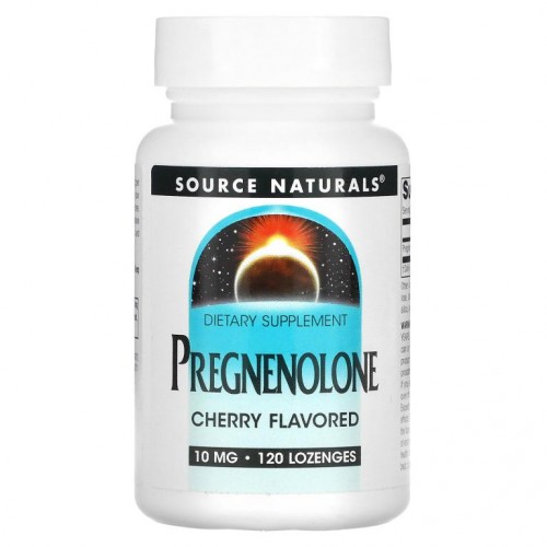 Source Naturals, 프레그네놀론 체리맛, 10mg, 사탕 정제 120정