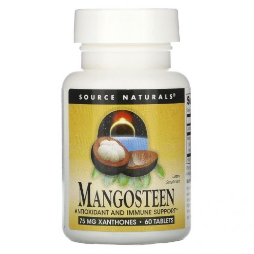 Source Naturals, 망고스틴, 187.5 ㎎, 60 정