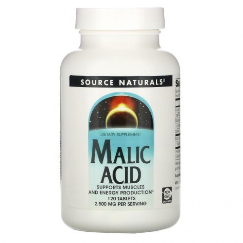 Source Naturals, 말산, 2,500mg, 120정