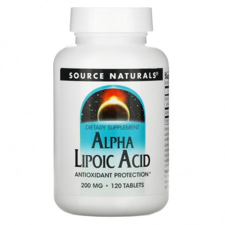 Source Naturals, 알파리포산, 200mg, 120정
