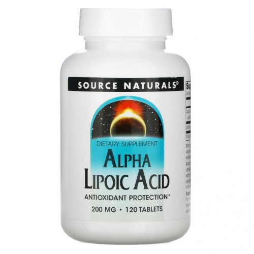 Source Naturals, 알파리포산, 200mg, 120정
