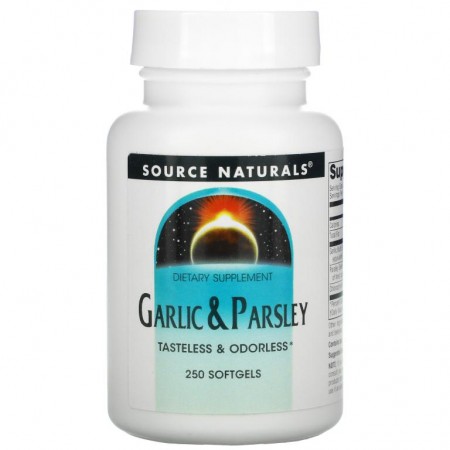 Source Naturals, 마늘 & 파슬리, 250 소프트겔