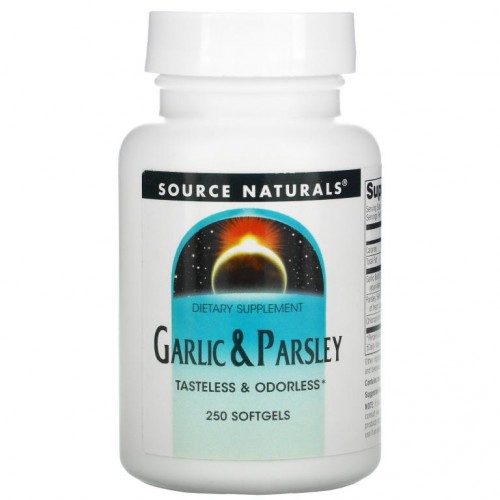 Source Naturals, 마늘 & 파슬리, 250 소프트겔