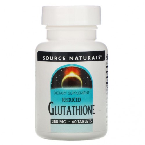 Source Naturals, 환원형 글루타치온, 250mg, 60정