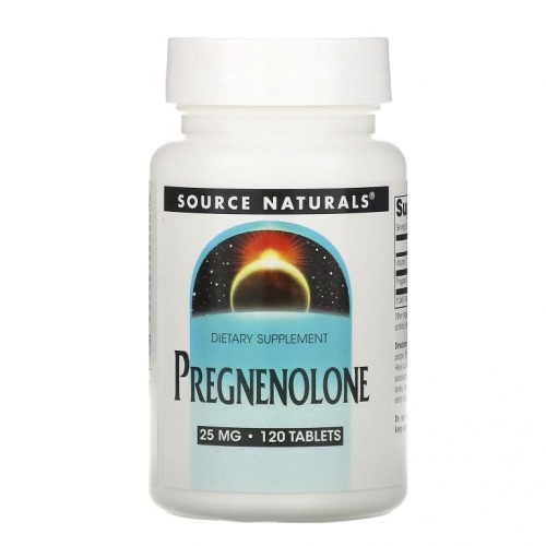 Source Naturals, 프레그네놀론, 25mg, 120정