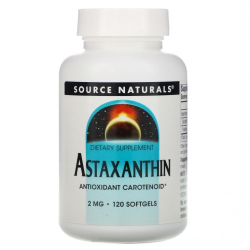 Source Naturals, 아스타잔틴, 2mg, 소프트젤 120정