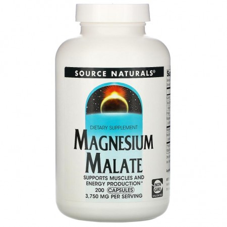 Source Naturals, 마그네슘 말레이트, 3,750mg, 캡슐 200정
