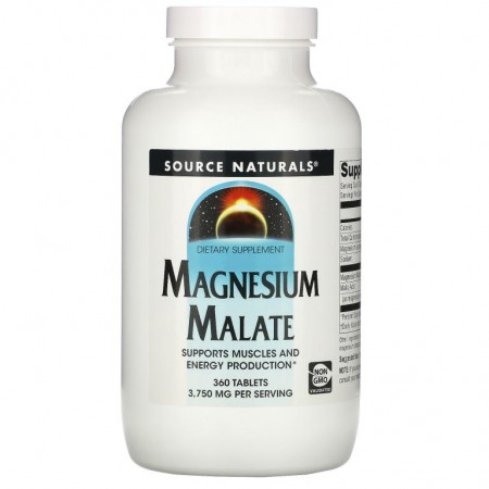 Source Naturals, 마그네슘 말레이트, 3,750mg, 360정