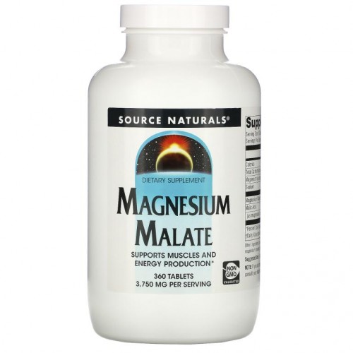 Source Naturals, 마그네슘 말레이트, 3,750mg, 360정