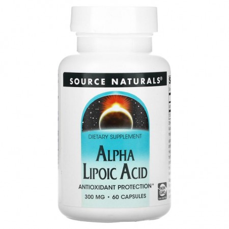 Source Naturals, 알파 리포 산, 300 mg, 60 정
