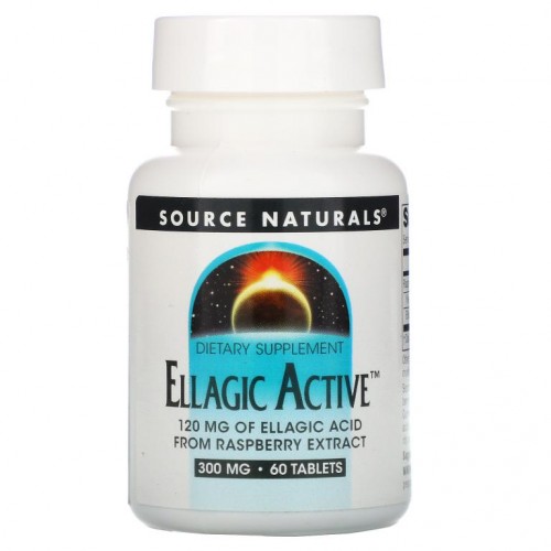 Source Naturals, 엘라직 액티브, 300 mg, 60 정