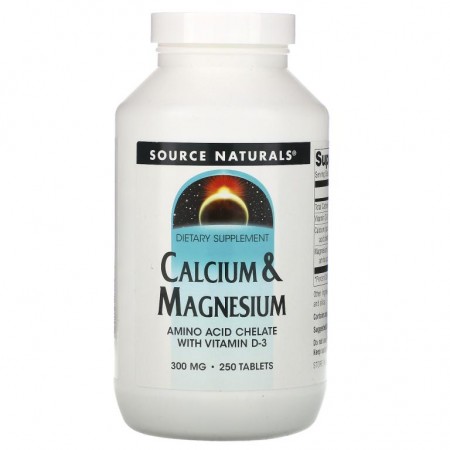 Source Naturals, 칼슘 & 마그네슘, 300mg, 250정