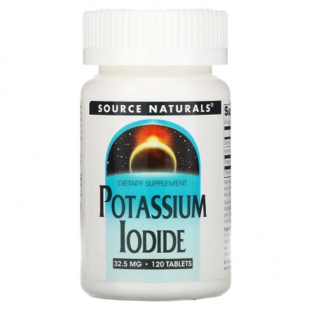 Source Naturals, 요오드화 칼륨, 32.5mg, 120정