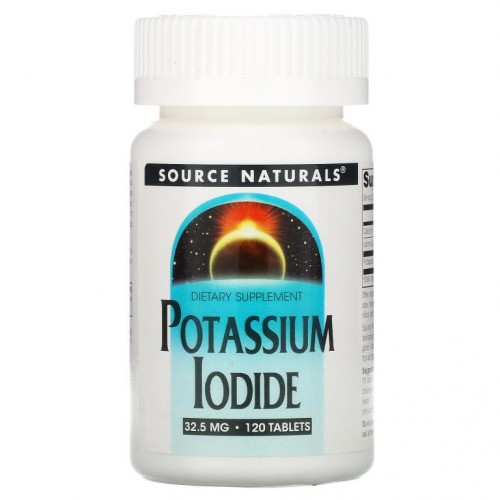 Source Naturals, 요오드화 칼륨, 32.5mg, 120정