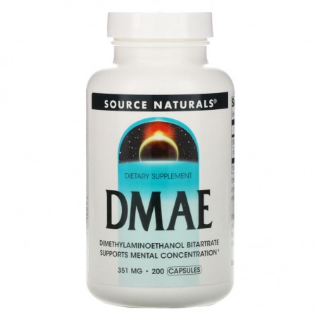 Source Naturals, 다이메틸아미노에탄올, 351mg, 캡슐 200정