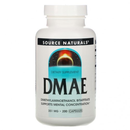 Source Naturals, 다이메틸아미노에탄올, 351mg, 캡슐 200정
