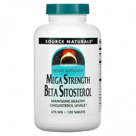 Source Naturals, 메가 스트렝스 베타 시토스테롤, 375mg, 120정