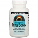 Source Naturals, 트리플 붕소, 3 mg, 200 캡슐