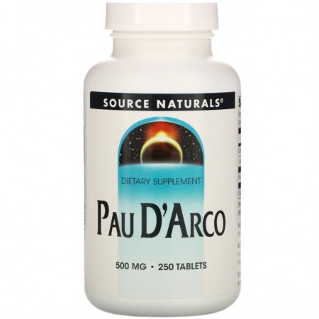 Source Naturals, 포 디'아르코, 500 밀리그램, 250 태블릿