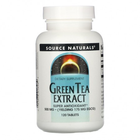 Source Naturals, 녹차 추출물, 500 mg, 120 타블렛