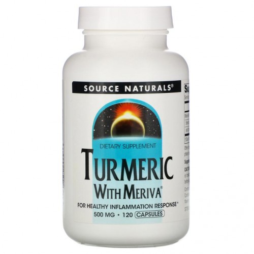 Source Naturals, 메리바 강황 복합제, 500 mg, 120 캡슐