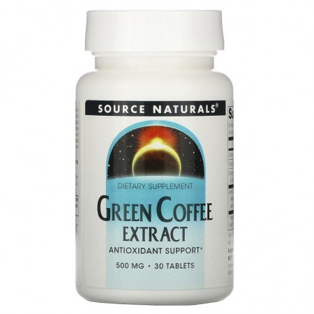 Source Naturals, 그린 커피 추출물, 500 mg, 30 정
