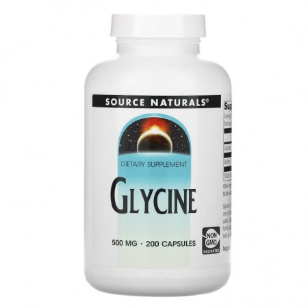 Source Naturals, 글라이신, 500mg, 캡슐 200정